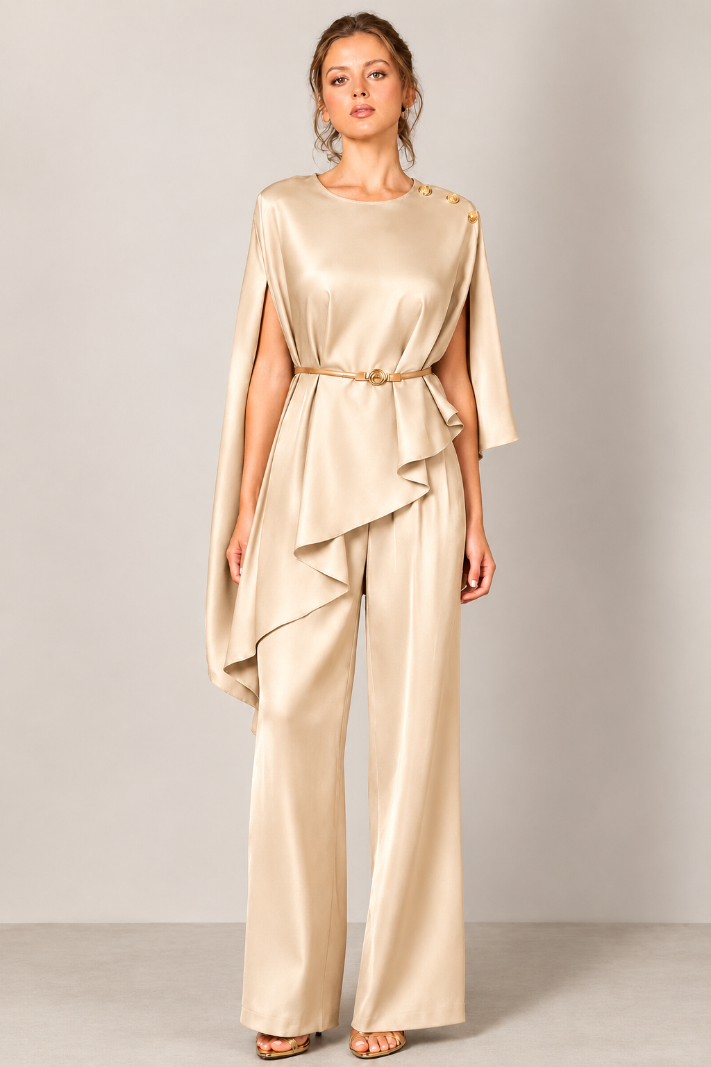 Champagne Elegance Set — Set Sol y Arena Boutique, front view